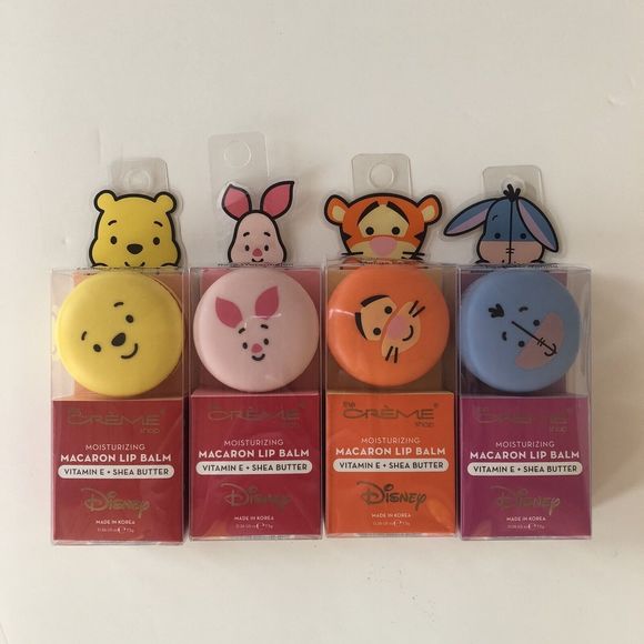 Creme Shop Disney: Winnie the Pooh, Tigger, Piglet, & Eeyore Lip Balm Set W/case - Picture 2 of 12